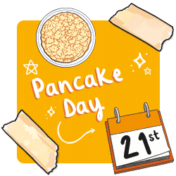 Pancake Day Love Sticker by Twinkl Parents