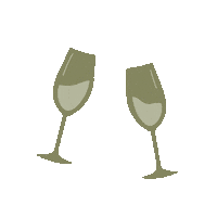 Cheers Champagne Sticker by The New Journey