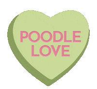 bonboyco dogs sweetheart collar candy heart Sticker