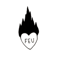 Larage_tt heart fire amour coeur Sticker