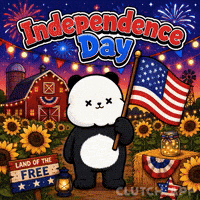 Independence Day Usa GIF by Kanpai Pandas