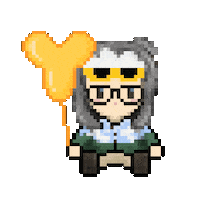 Happy Birthday Pixel Sticker