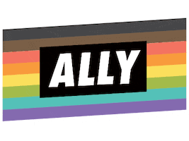 Black Rainbow Pride Month Sticker by Minus18