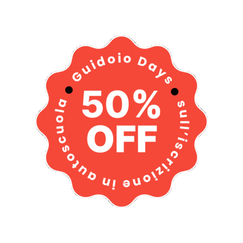 guidoio off 50 patente autoscuola Sticker