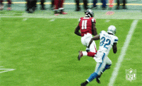 atlanta falcons stiff arm GIF by NFL