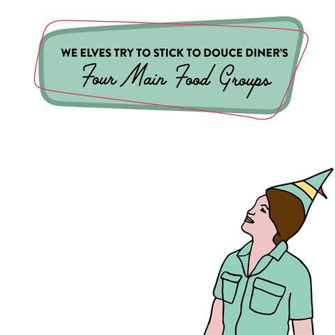 Elf GIF by Douce Diner