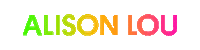 neon gradient Sticker by Alison Lou
