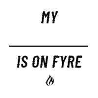 On Fire Burn Sticker by FYRE FIT LAGREE