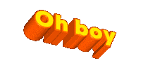 Oh Boy Sticker