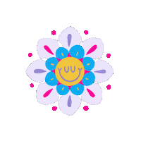 Happy Flower Sticker by Tuber