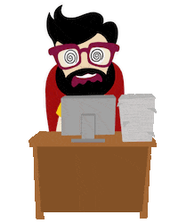 Stressed Work Sticker by Talkabot Indonesia