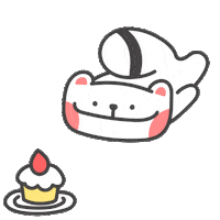gdp_gyudopark cake character racoon yami Sticker