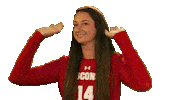 Celebrate Wisconsin Volleyball Sticker by Wisconsin Badgers