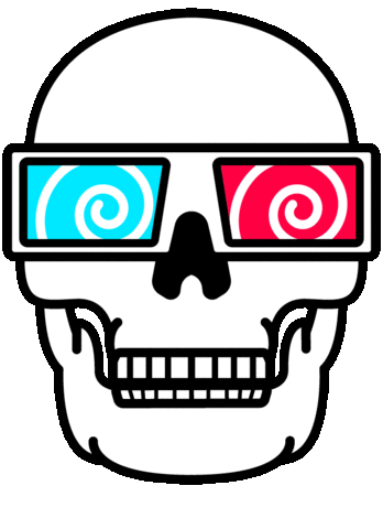 3D Skull Sticker by Magnus Snickars