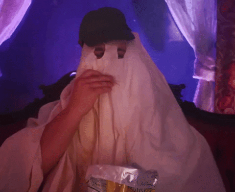 Ghost Eating GIF by Silver Sphere