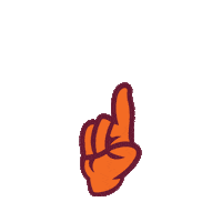 Hand Click Sticker by Susquehanna University