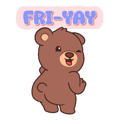 Teddy Bear Friday Sticker by BEARISH