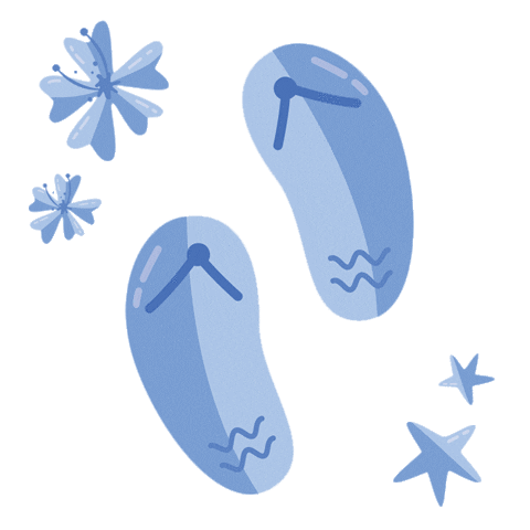 Beach Sandals Sticker by Shiseido Indonesia