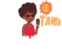 Africa Heat Sticker by MusuSart