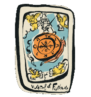Wheel Of Fortune Doodle Sticker