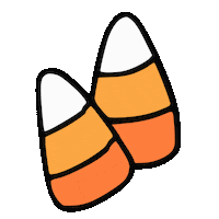 Candy Corn Halloween Sticker