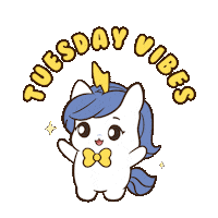 Happy Tuesday Sticker by Brave Unicorn