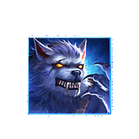 DoubleUCasino animal scream spin wolf Sticker