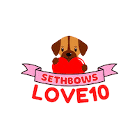 Dogs Valentines Sticker by SethBows