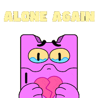 Sad Broken Heart Sticker by Nexio