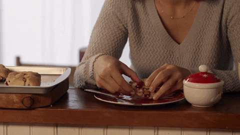 christmas cookies eating GIF by Hallmark Channel