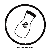 Curticebrothers upcycling glass bottle curtice brothers Sticker