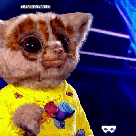 Shocked Bushbaby GIF by The Masked Singer UK