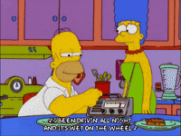 homer simpson dancing GIF