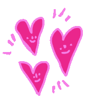 I Love You Hearts Sticker by sophie shiff