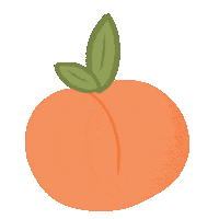 sociallightdesign illustration fruit booty butt Sticker