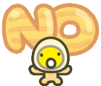 egg no Sticker by miluegg