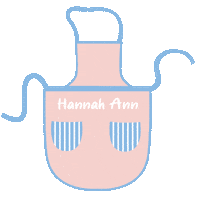 itshannahann cooking chef apron hannah ann Sticker