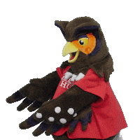 Swoop Pointing Left Sticker by University of Guelph-Humber