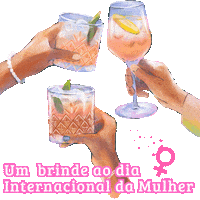 Brinde Dia Internacional Da Mulher Sticker
