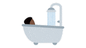 Bath Bathing Sticker by EmojiVid