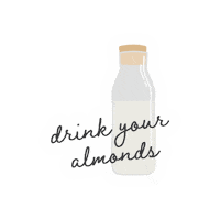Almond Milk Vegan Sticker