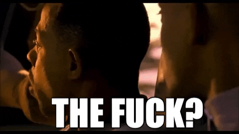 a71168897a584db1a51ce7a9bb5d7472 giphygifmaker confused fuck bad GIF