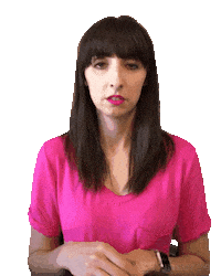 Pink Oops Sticker by Jenn Robbins