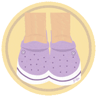 Daisy Crocs Sticker