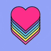 Love You Hearts GIF