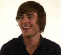 Nervous Zac Efron GIF