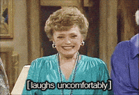 Golden Girls Nervous Laugh GIF
