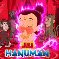 Animated Sticker Hanuman GIF by Chhota Bheem