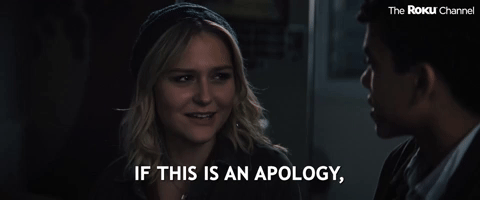 If This Is An Apology, You Get A "D".