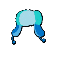 winter trapper Sticker by PEACE TEA Canada